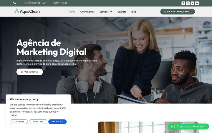 Screenshot of batistadigitalservices.com