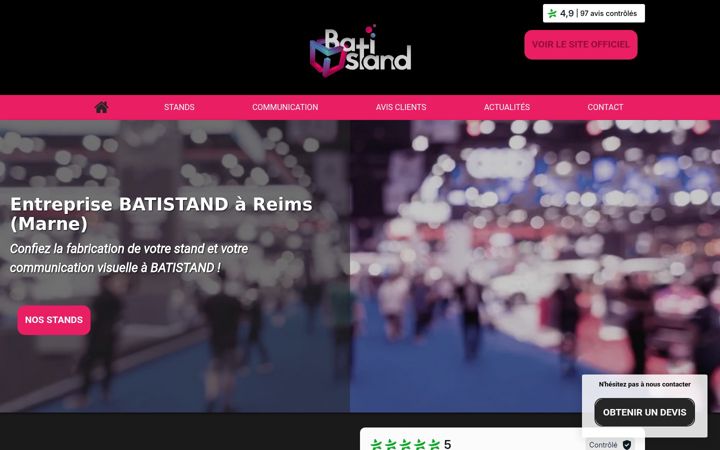 Екранна снимка на batistand.fr