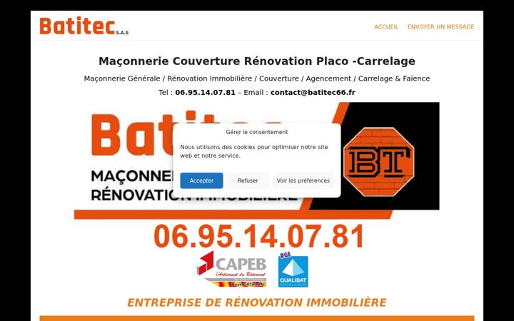 Screenshot of batitec66.fr