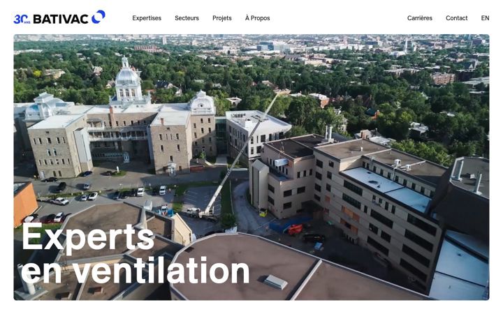 Screenshot of bativac.com