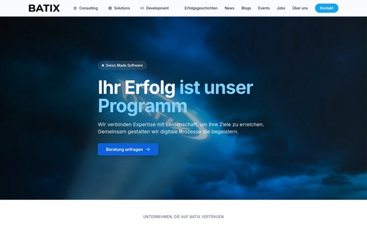 Screenshot of batix.ch