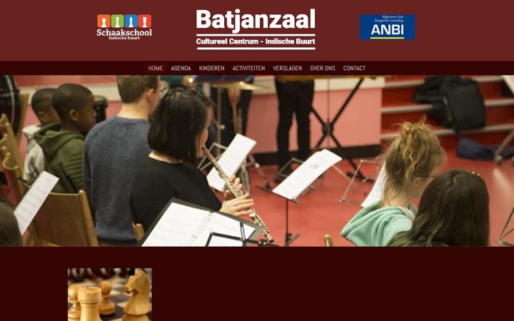 Screenshot of batjanzaal.nl