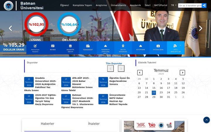 Screenshot of batman.edu.tr