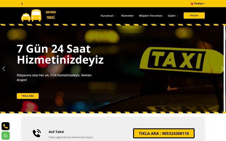 Screenshot of batmantaksi72.com