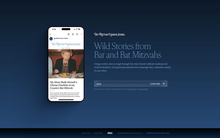 Screenshot of batmitzvahhorrorstories.com