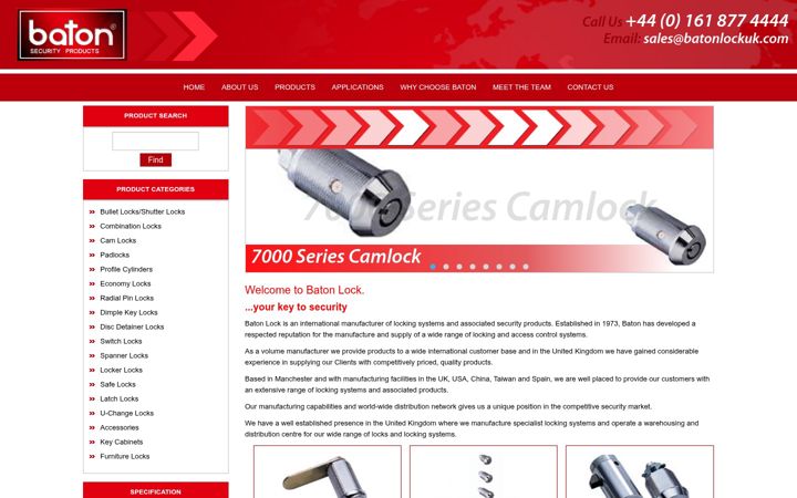 Screenshot of batonlockuk.com