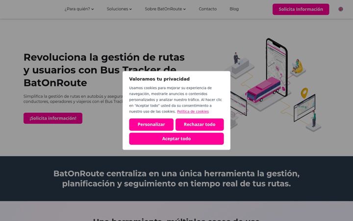 Screenshot of batonroute.com