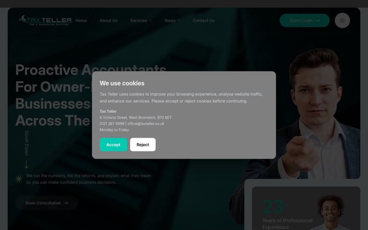 Screenshot of batraassociates.co.uk