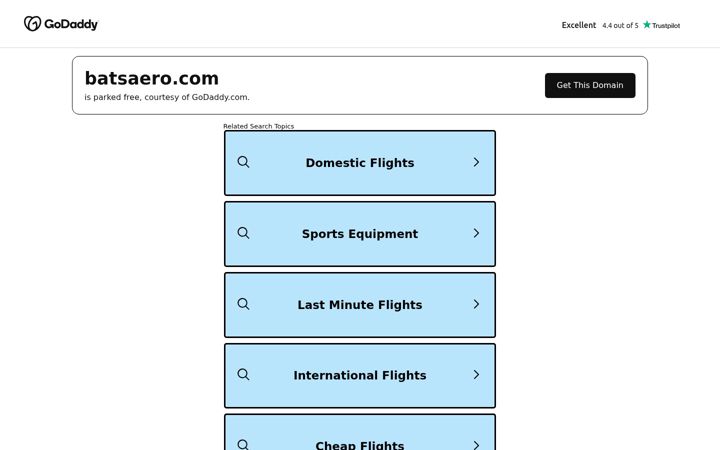 Screenshot of batsaero.com