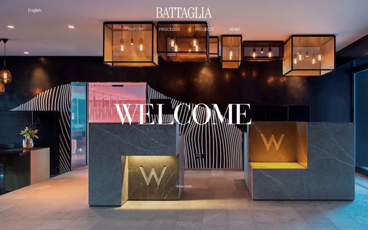 Screenshot of battagliacontract.com