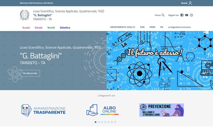 Screenshot of battaglinitaranto.it