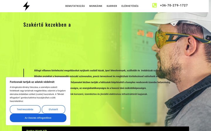 Screenshot of battawatt.hu