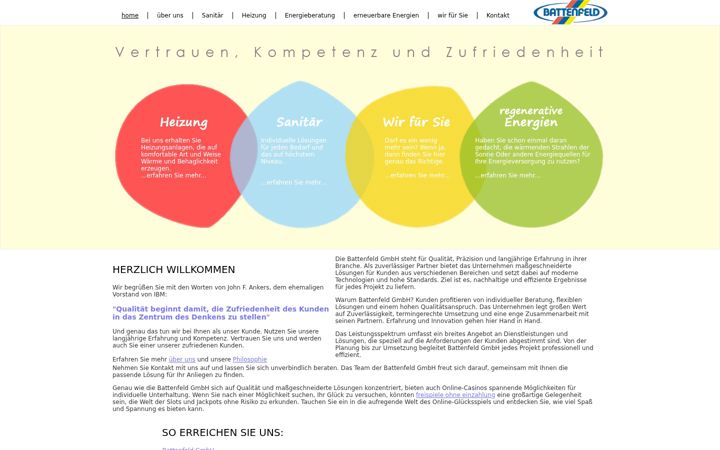 Screenshot of battenfeld-gmbh.de