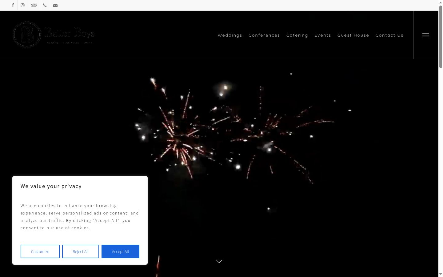Screenshot des Einwilligungsbanners vor jeglicher Interaktion