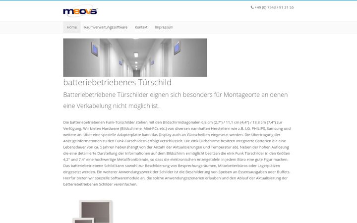 Screenshot of batteriebetriebenes-schild.de