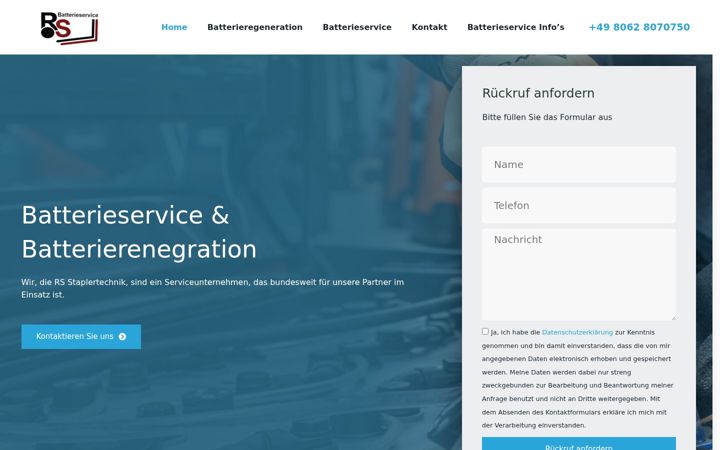 Screenshot of batterieregenerieren.de