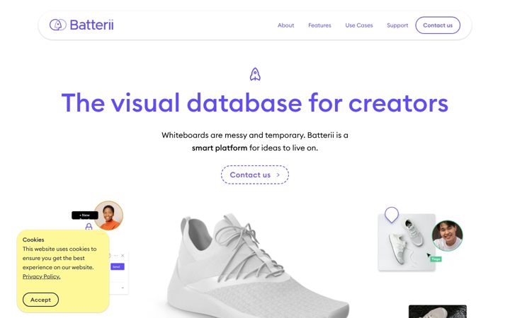 Screenshot of batterii.com
