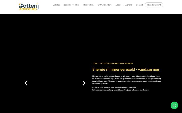 Zrzut ekranu batterijadviseurs.nl