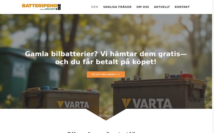 Screenshot of batteripeng.se