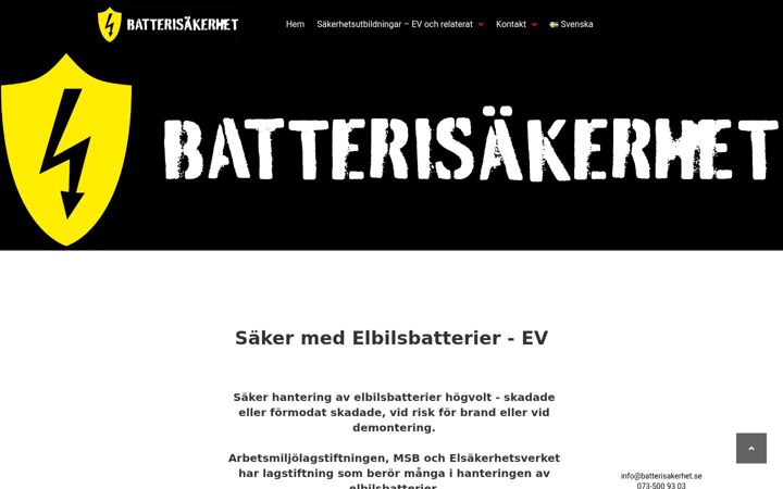 Screenshot of batterisakerhet.se