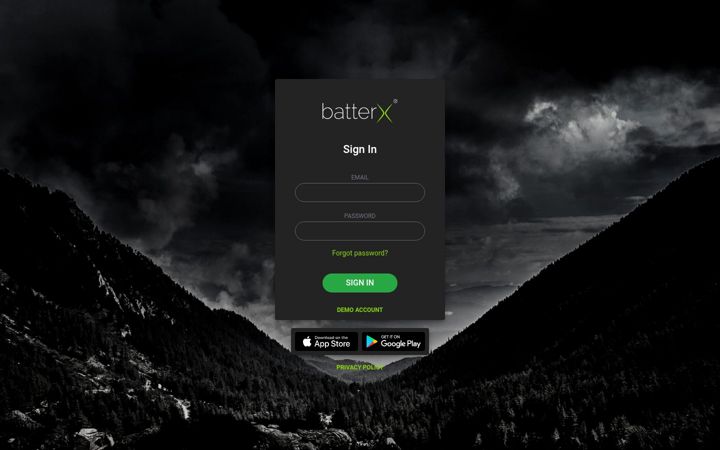 Screenshot of batterx.app