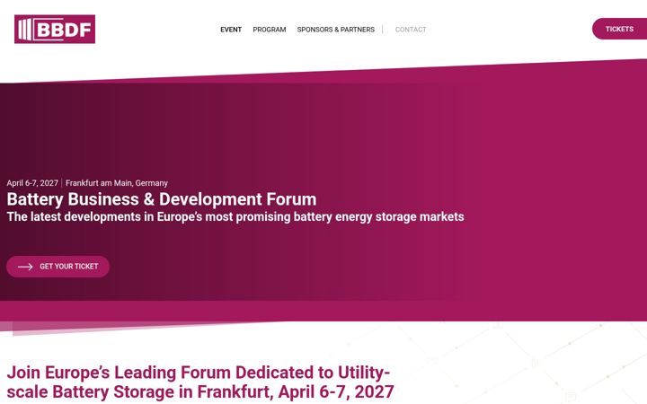 Screenshot of battery-business-forum.com