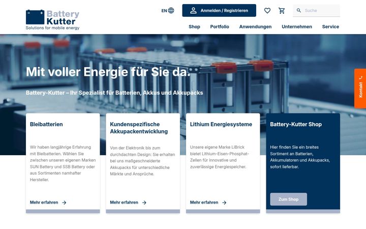 Screenshot of battery-kutter.de