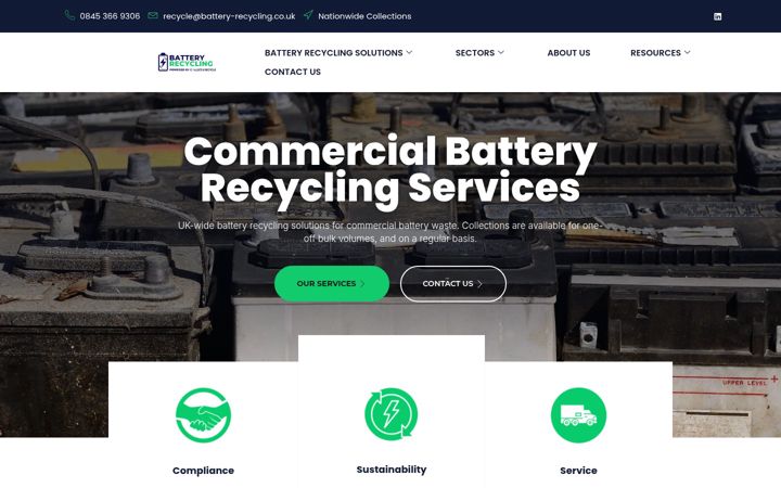 Captura de pantalla de battery-recycling.co.uk
