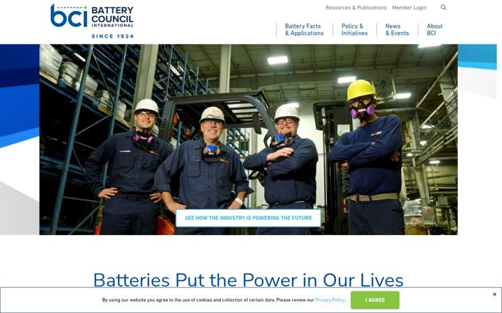 Screenshot του batterycouncil.org
