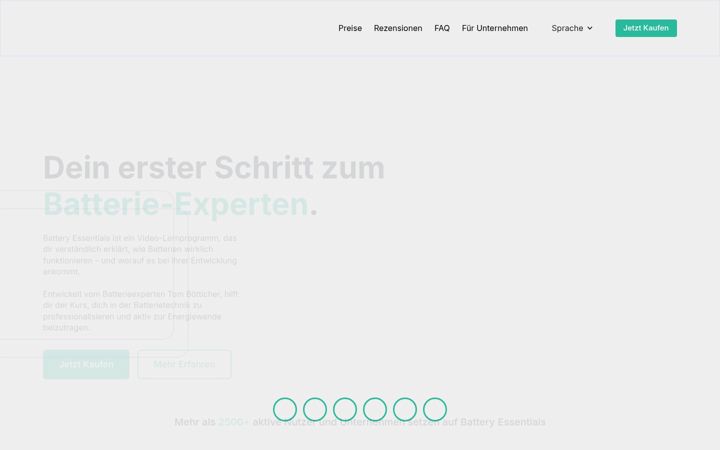 Screenshot of batteryessentials.de