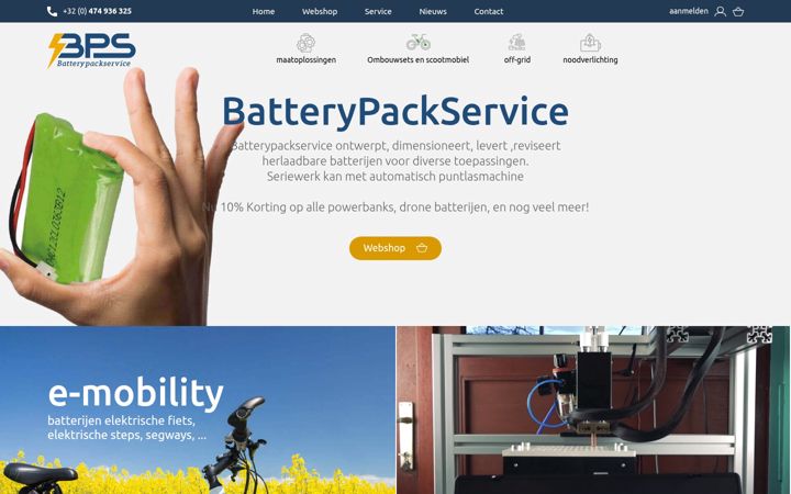 Screenshot of batterypackservice.be