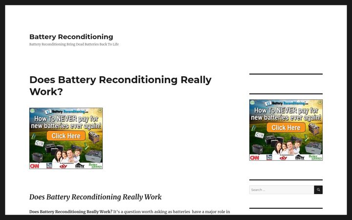 Captura de pantalla de batteryreconditioning.co.uk