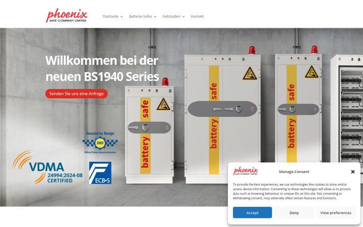 Screenshot of batterysafes.de