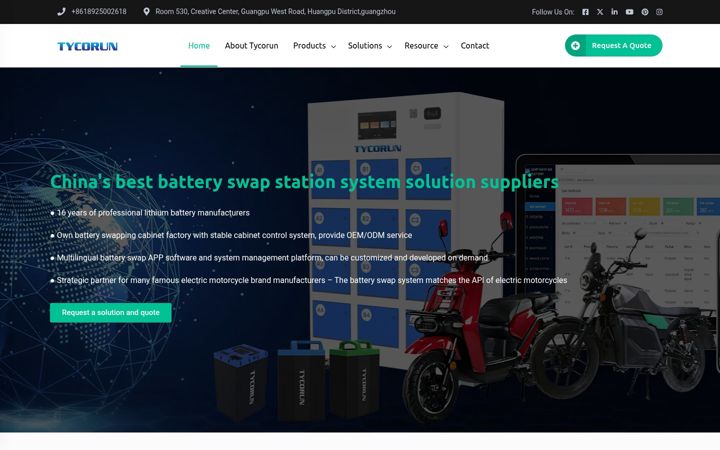 Screenshot of batteryswapstation.com