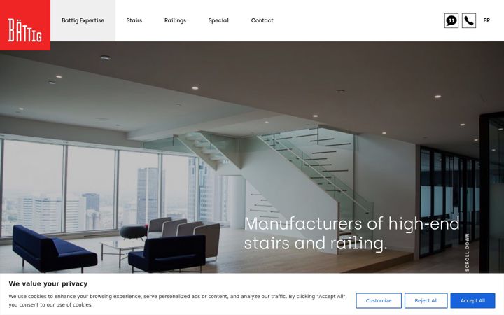 Screenshot of battigdesign.com