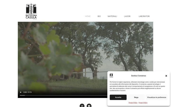 Screenshot of battistinacasula.art