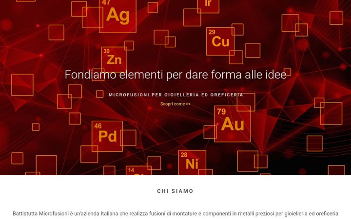 Screenshot of battistuttamicrofusioni.com