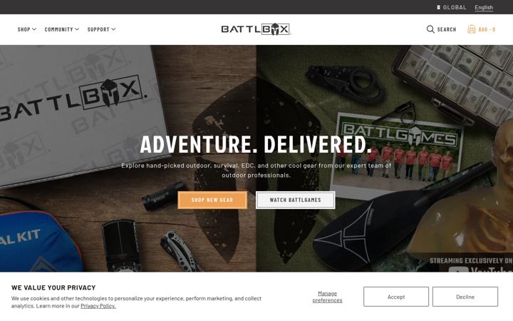 Screenshot of battlbox.com