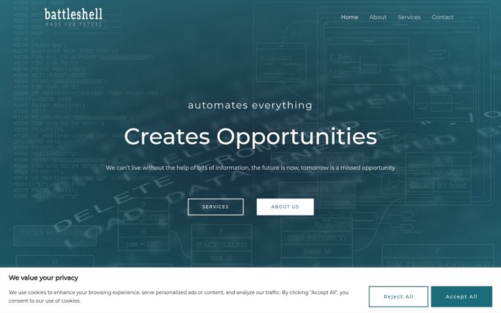 Screenshot of battle-shell.com