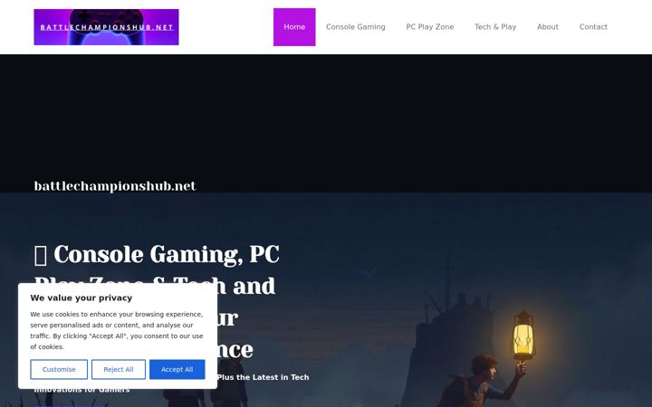 Screenshot of battlechampionshub.net