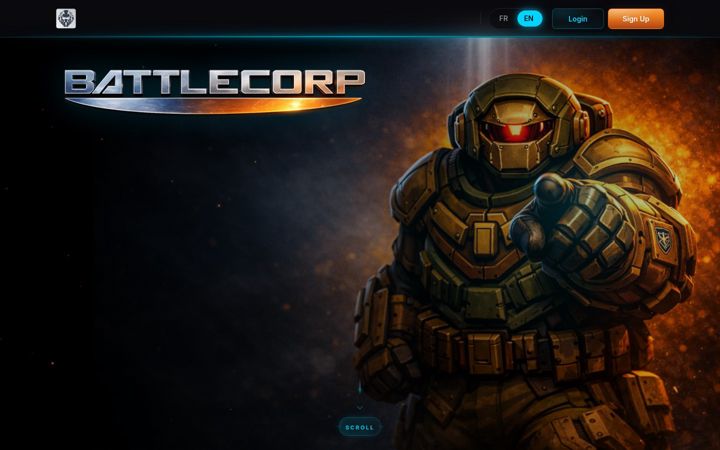 Screenshot of battlecorp.com