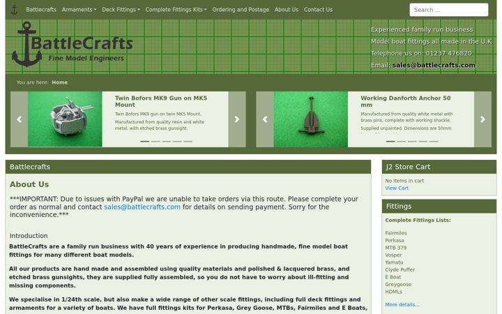 Screenshot of battlecrafts.com