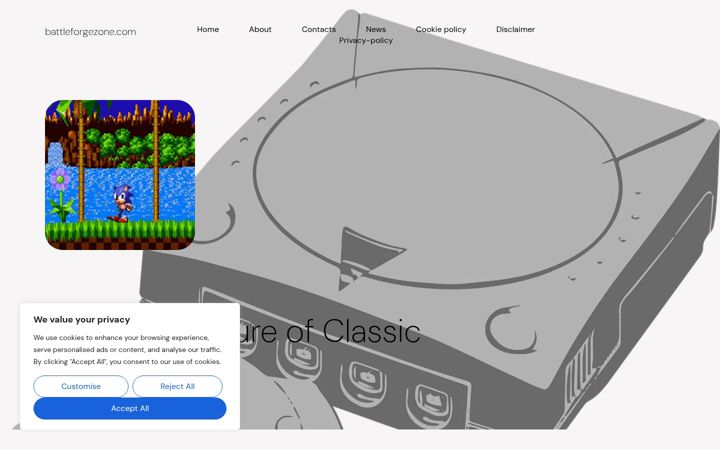Screenshot of battleforgezone.com