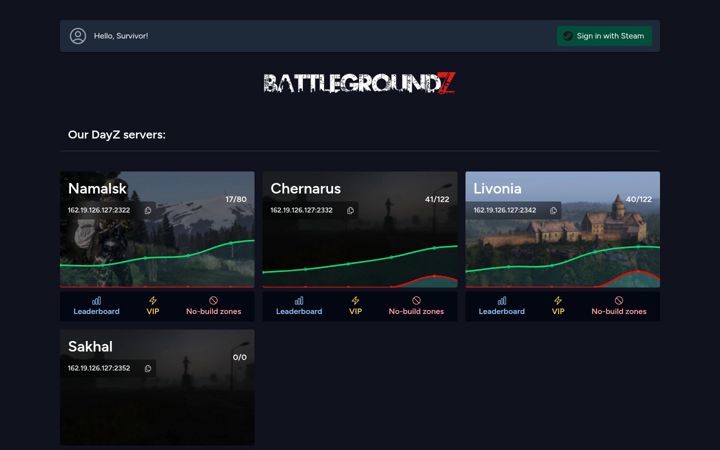 Screenshot of battlegroundz.pro