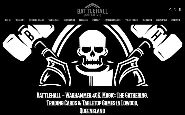 Screenshot of battlehall.com.au