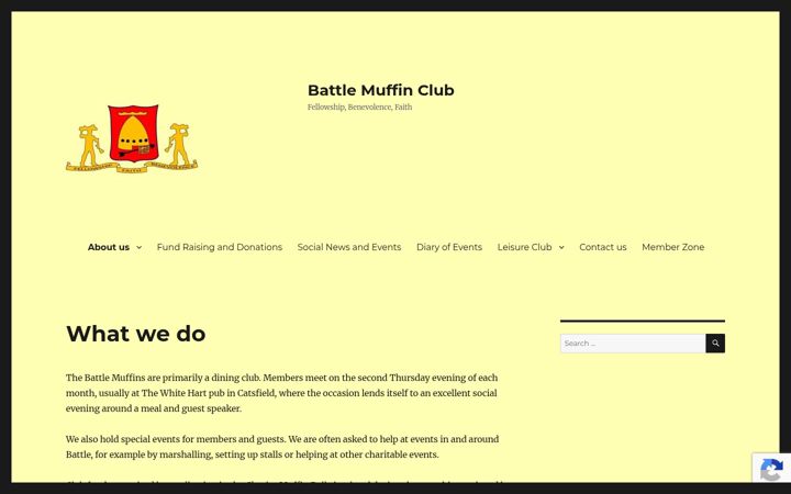 Screenshot του battlemuffinclub.org