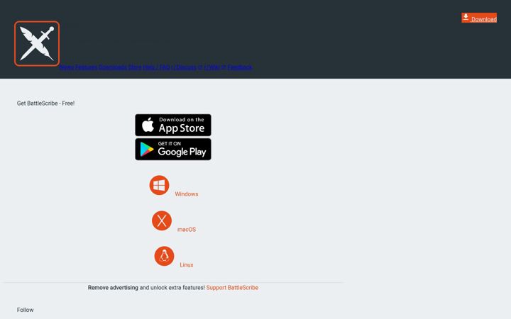 Screenshot of battlescribeweb.j.layershift.co.uk