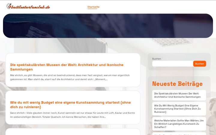 Screenshot of battlestarfanclub.de