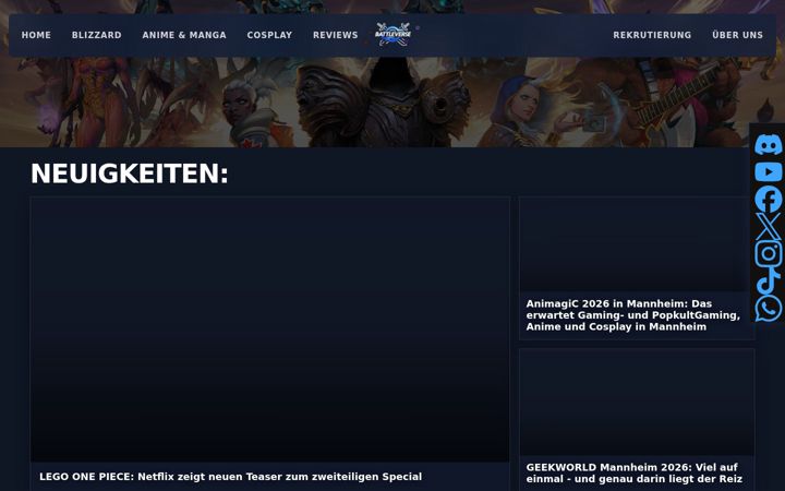Screenshot of battleverse.de