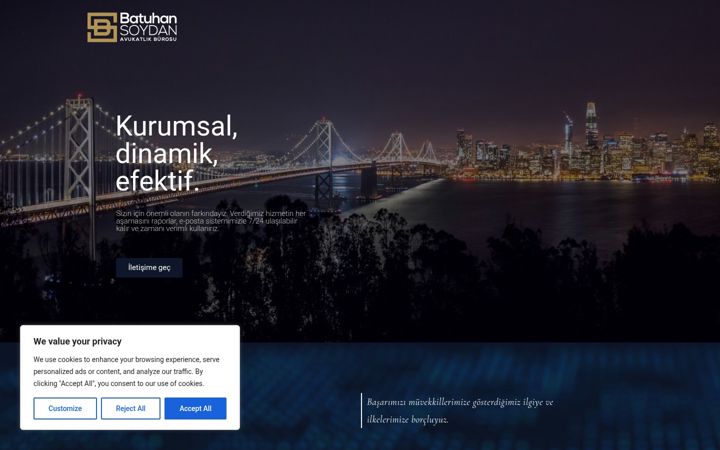 Ekrānuzņēmums no batuhansoydan.av.tr